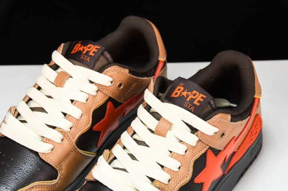 A Bathing Ape Bape SK8 Sta ‘Orange Black’ - Image 13