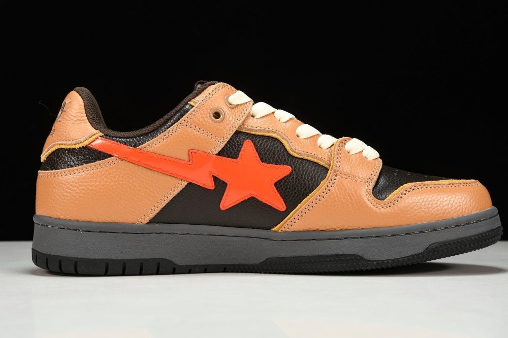 A Bathing Ape Bape SK8 Sta ‘Orange Black’ - Image 3