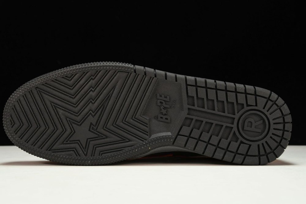 A Bathing Ape Bape SK8 Sta ‘Orange Black’ - Image 5