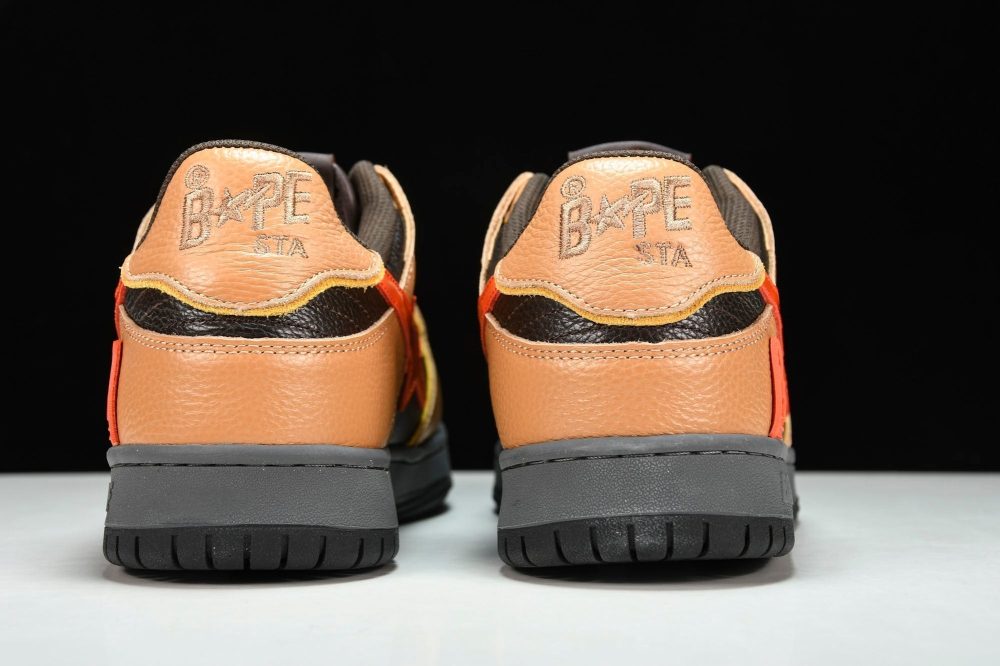 A Bathing Ape Bape SK8 Sta ‘Orange Black’ - Image 7
