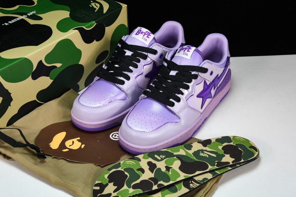 A Bathing Ape Bape SK8 Sta ‘Purple’ - Image 18