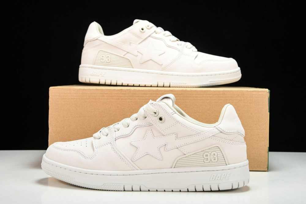A Bathing Ape Bape SK8 Sta ‘Triple White’ - Image 15