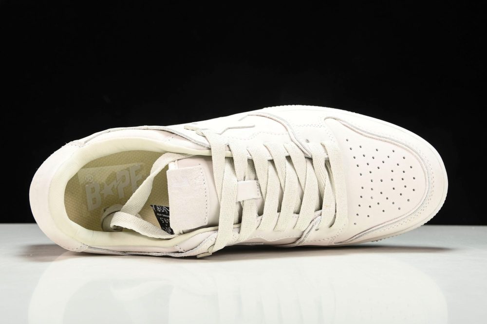 A Bathing Ape Bape SK8 Sta ‘Triple White’ - Image 4