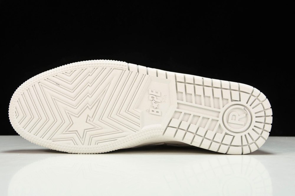 A Bathing Ape Bape SK8 Sta ‘Triple White’ - Image 5