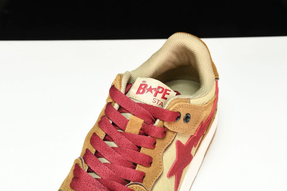 A Bathing Ape Bape SK8 Sta ‘Wheat Red’ - Image 11