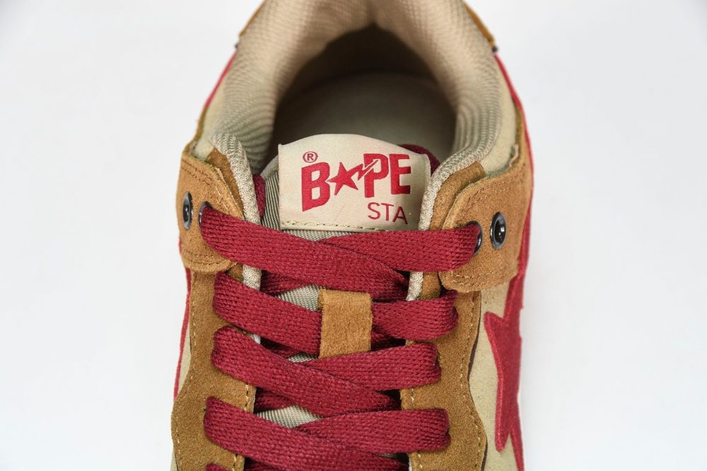 A Bathing Ape Bape SK8 Sta ‘Wheat Red’ - Image 13