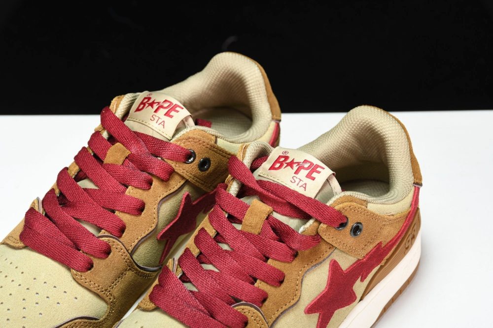 A Bathing Ape Bape SK8 Sta ‘Wheat Red’ - Image 15