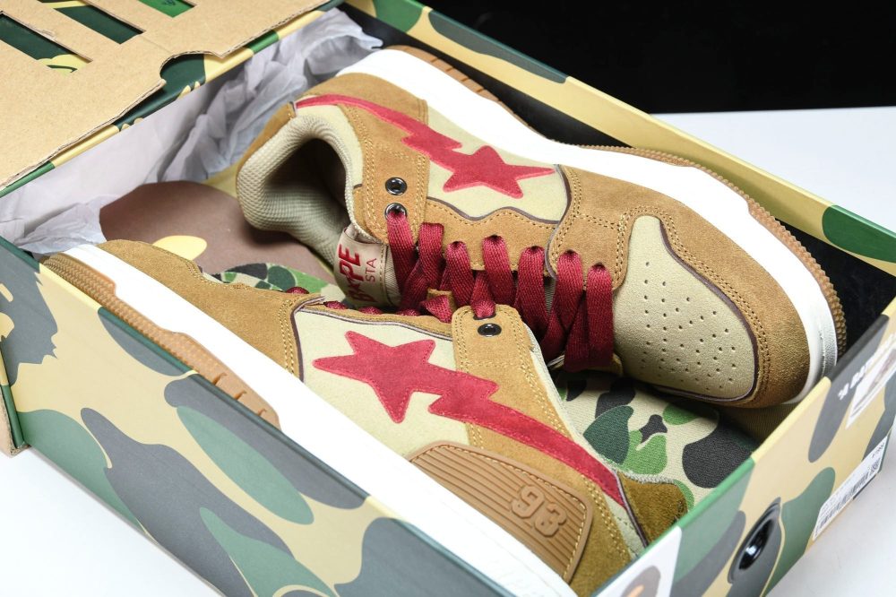 A Bathing Ape Bape SK8 Sta ‘Wheat Red’ - Image 20