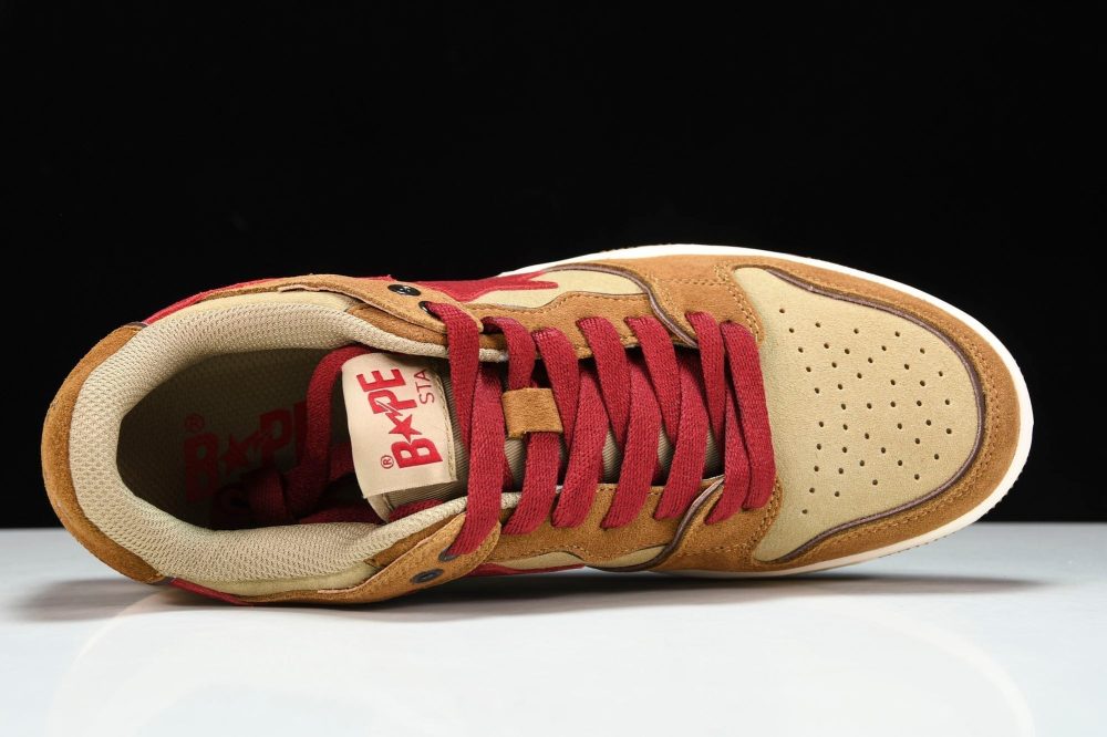 A Bathing Ape Bape SK8 Sta ‘Wheat Red’ - Image 4
