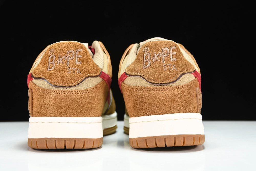 A Bathing Ape Bape SK8 Sta ‘Wheat Red’ - Image 7