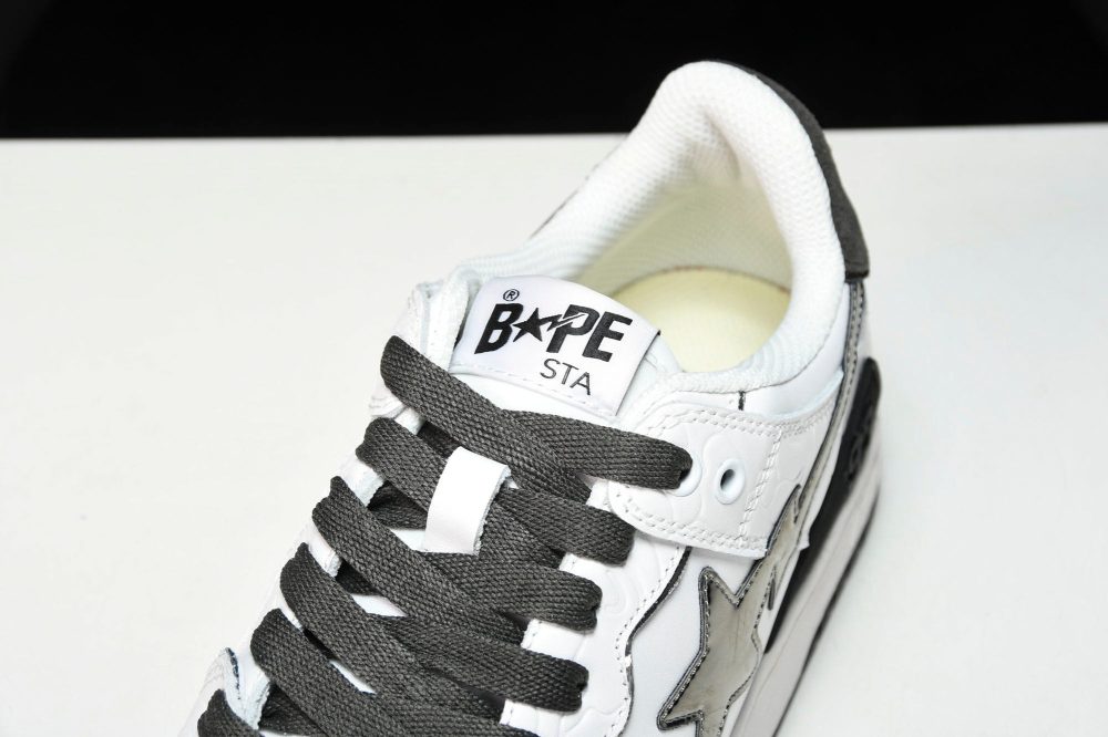 A Bathing Ape Bape SK8 Sta ‘White Silver’ - Image 11