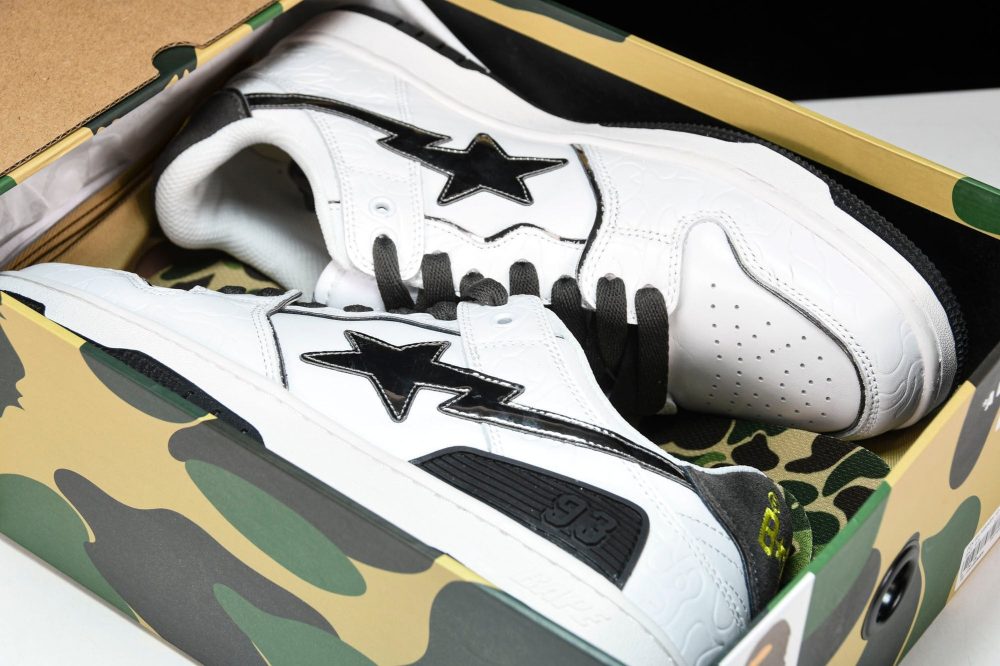 A Bathing Ape Bape SK8 Sta ‘White Silver’ - Image 15