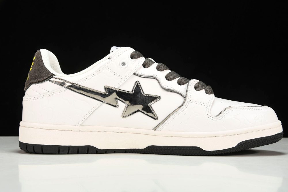 A Bathing Ape Bape SK8 Sta ‘White Silver’ - Image 4