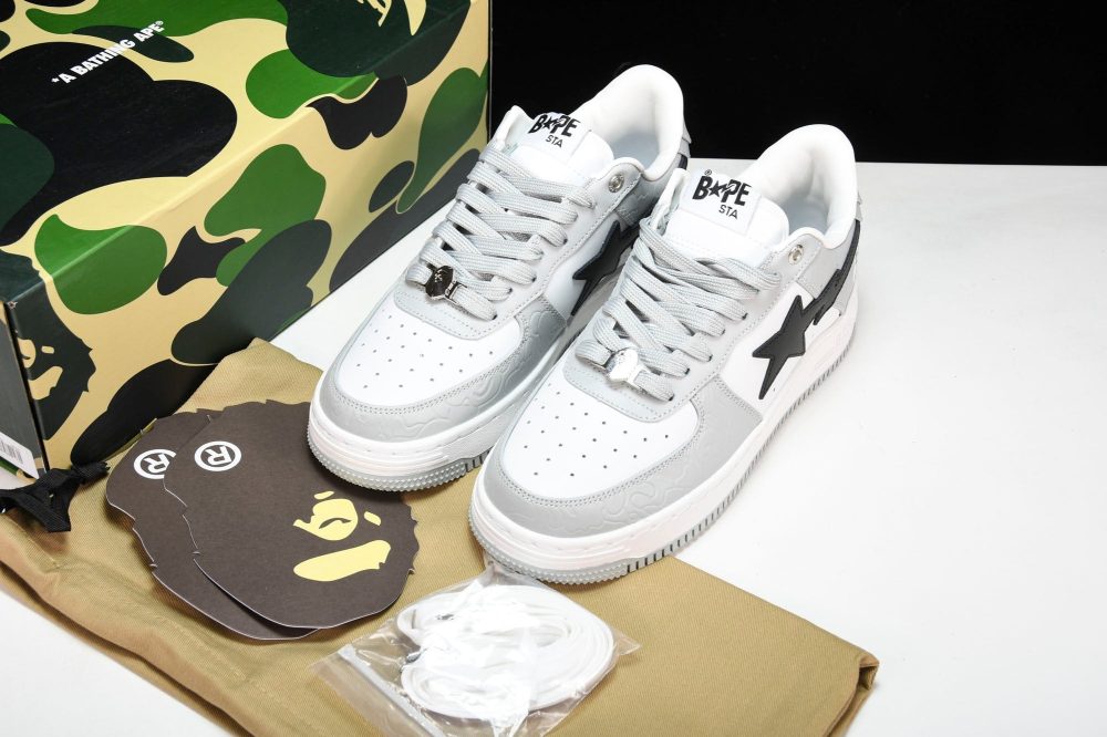 A Bathing Ape Bape Sta ‘Grey Black’ - Image 17