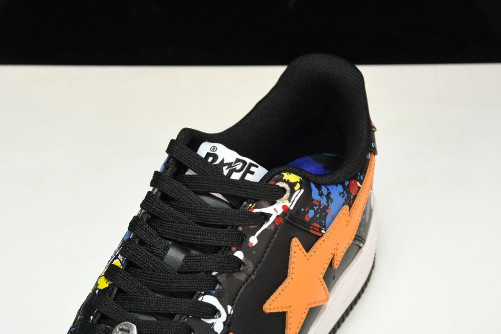 A Bathing Ape Bape Sta 'Paint Black' - Image 10