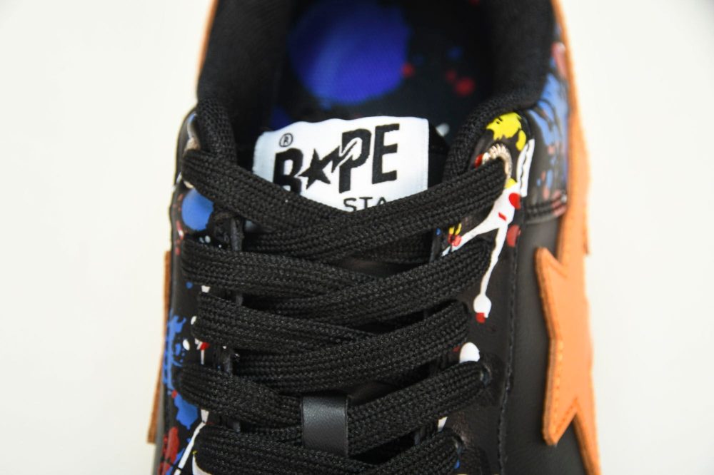 A Bathing Ape Bape Sta 'Paint Black' - Image 11