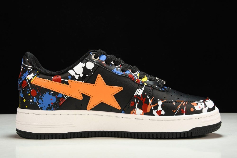 A Bathing Ape Bape Sta 'Paint Black' - Image 3
