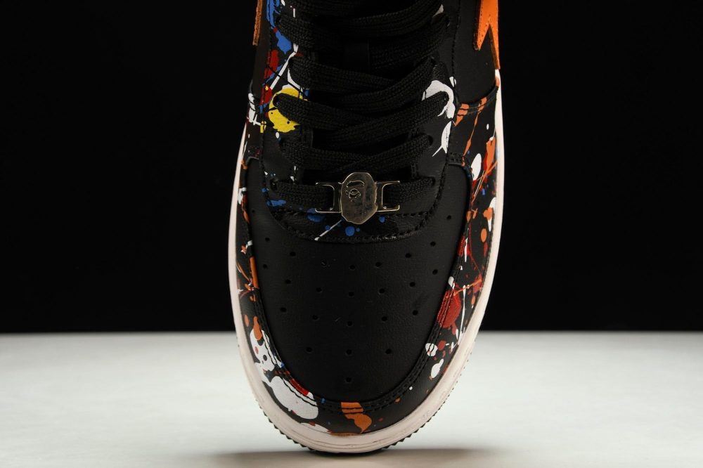 A Bathing Ape Bape Sta 'Paint Black' - Image 6