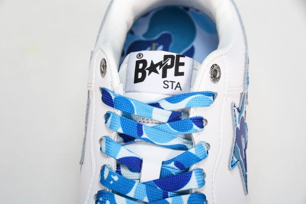 A Bathing Ape Bape Sta 'White ABC Camo - Blue' - Image 12