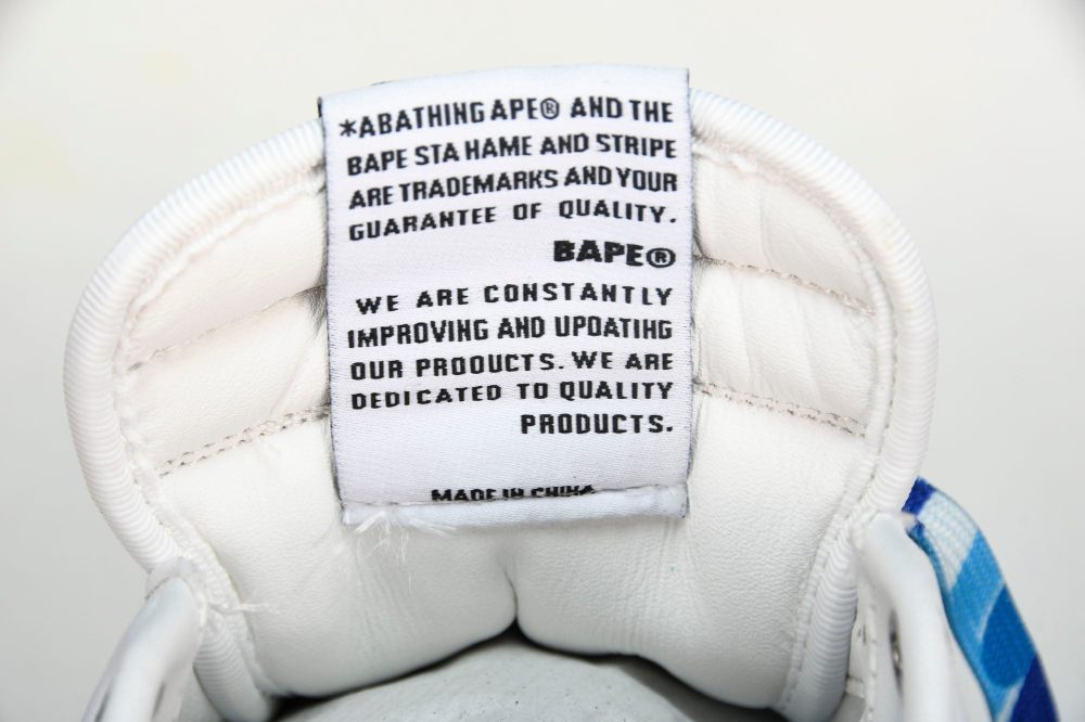 A Bathing Ape Bape Sta 'White ABC Camo - Blue' - Image 13