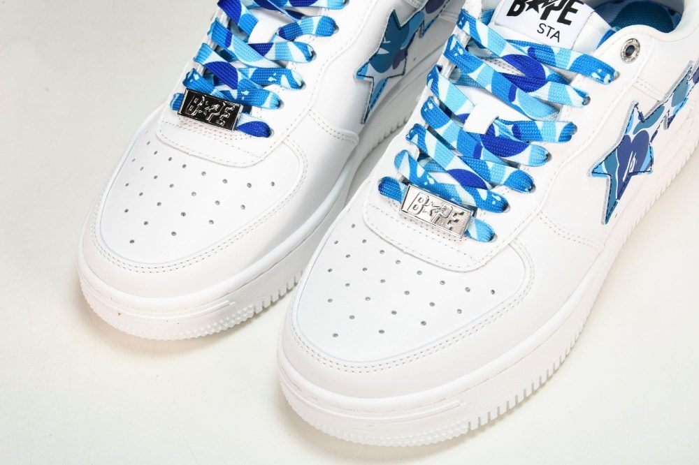 A Bathing Ape Bape Sta 'White ABC Camo - Blue' - Image 19