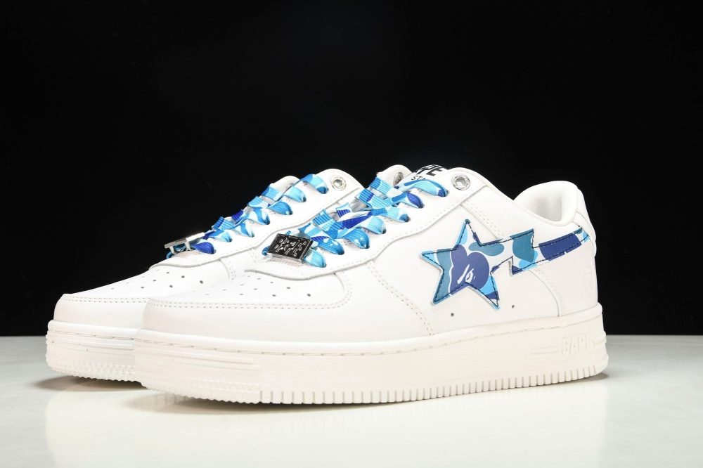 A Bathing Ape Bape Sta 'White ABC Camo - Blue' - Image 2