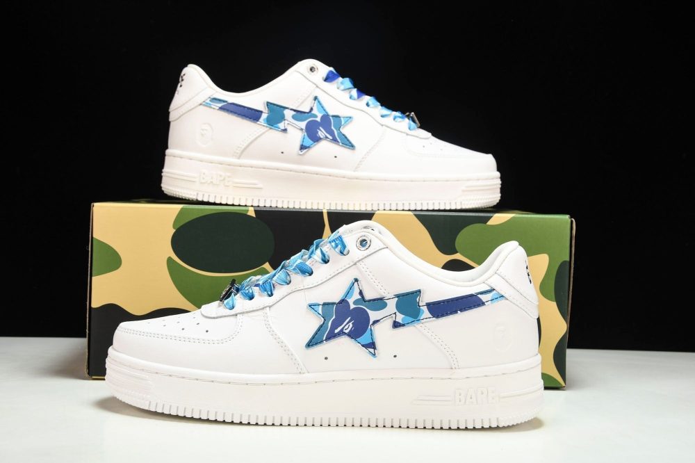 A Bathing Ape Bape Sta 'White ABC Camo - Blue' - Image 23