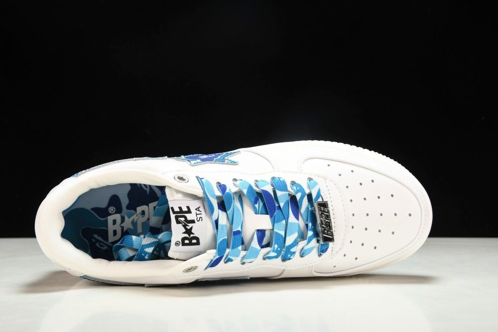 A Bathing Ape Bape Sta 'White ABC Camo - Blue' - Image 4