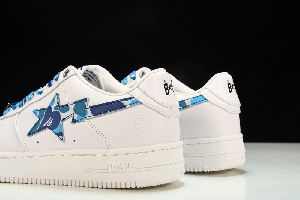 A Bathing Ape Bape Sta 'White ABC Camo - Blue' - Image 8