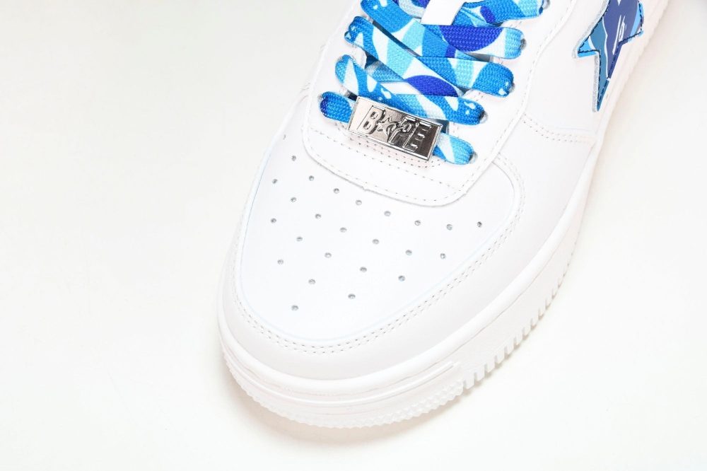 A Bathing Ape Bape Sta 'White ABC Camo - Blue' - Image 9