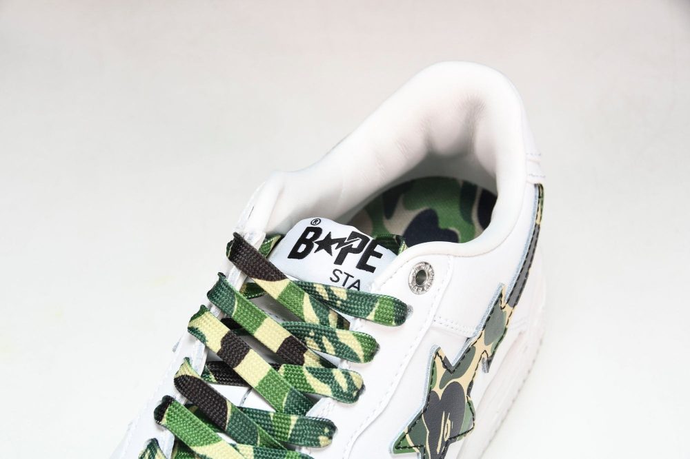 A Bathing Ape Bape Sta ‘White ABC Camo Green' - Image 10
