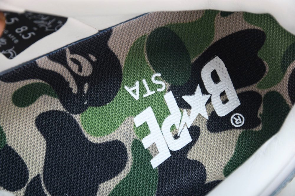 A Bathing Ape Bape Sta ‘White ABC Camo Green' - Image 11