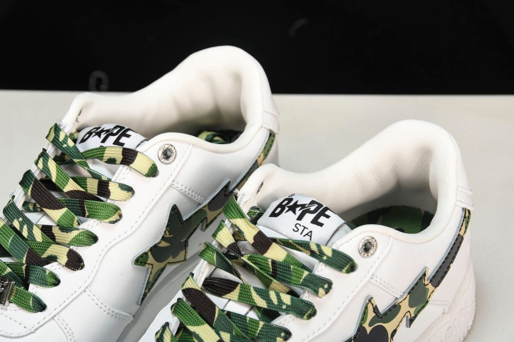 A Bathing Ape Bape Sta ‘White ABC Camo Green' - Image 15