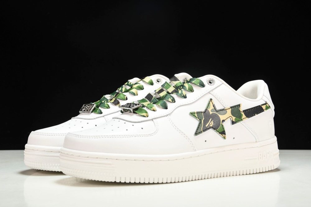 A Bathing Ape Bape Sta ‘White ABC Camo Green' - Image 2