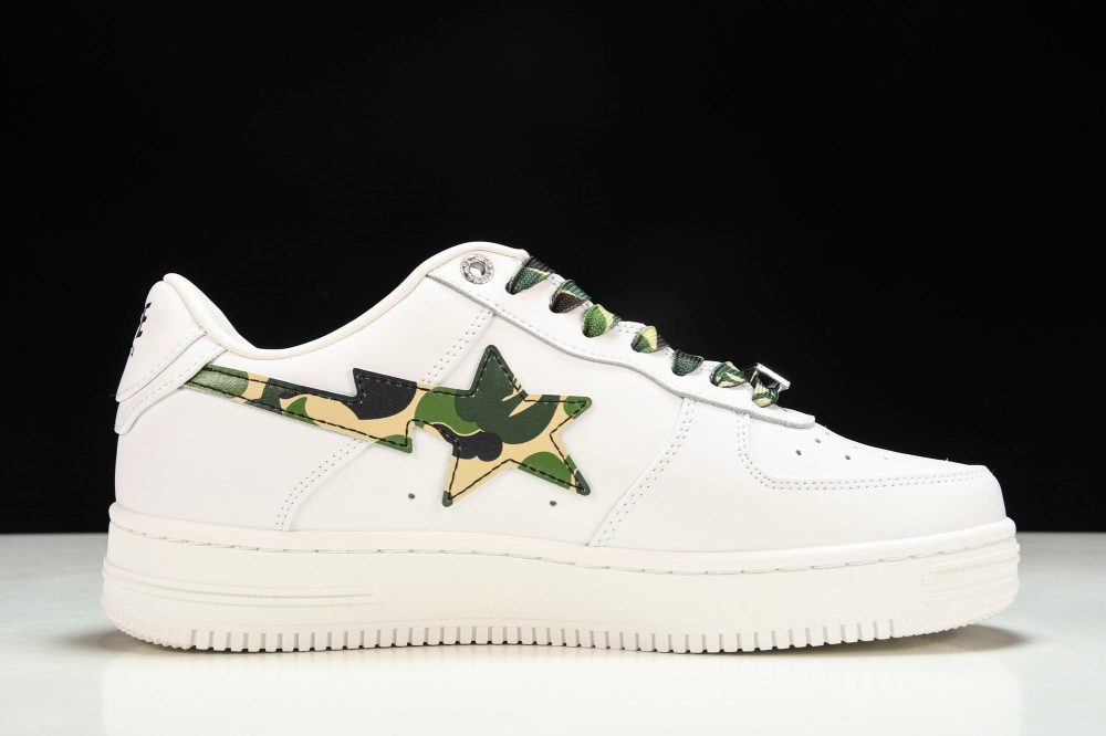 A Bathing Ape Bape Sta ‘White ABC Camo Green' - Image 3