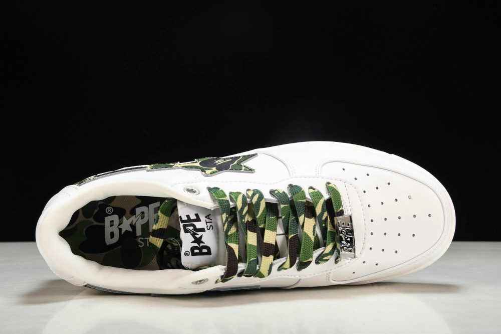 A Bathing Ape Bape Sta ‘White ABC Camo Green' - Image 4