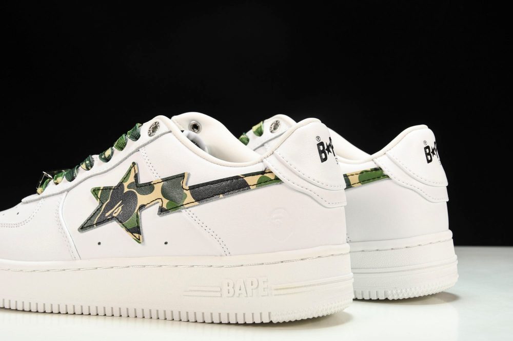 A Bathing Ape Bape Sta ‘White ABC Camo Green' - Image 8