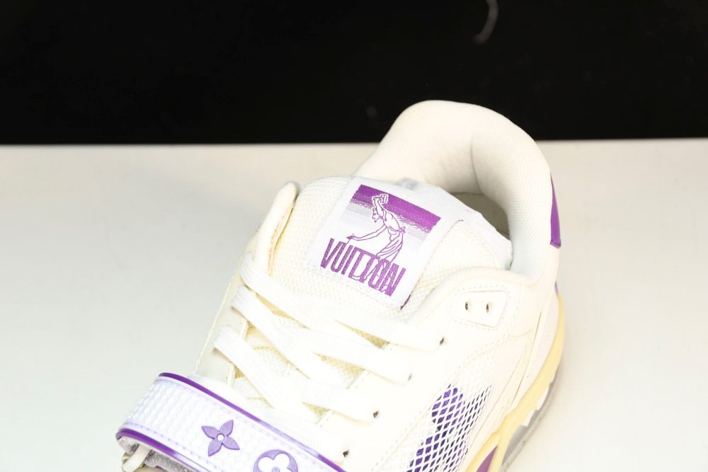 Louis Vuittоп Trainer Low Velcro Strap 'Violet Mesh' - Image 10