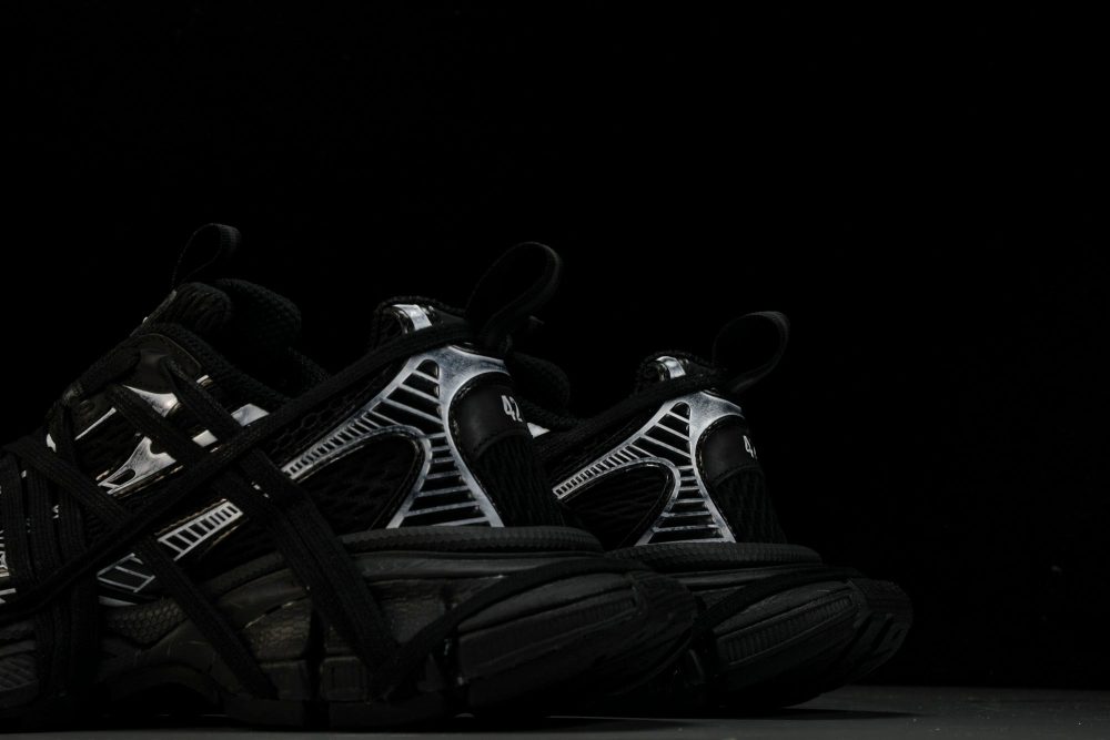 3XL Sneaker Extreme Lace 'Black Silver' - Image 8