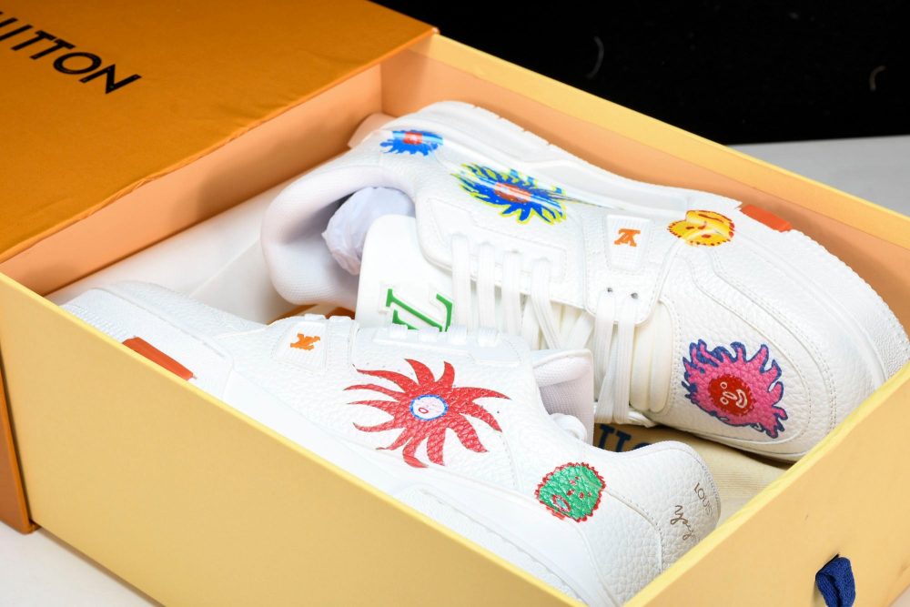 Louis Vuittоп Trainer Low by Yayoi Kusama 'White Print' - Image 21