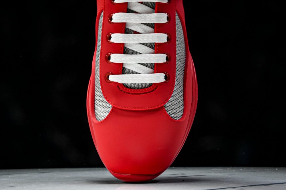 Prada America's Cup Sneaker Soft Rubber 'Red' - Image 6