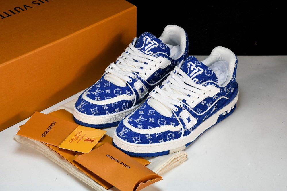 Louis Vuittоп Trainer Low 'Blue Monogram Textile' - Image 20