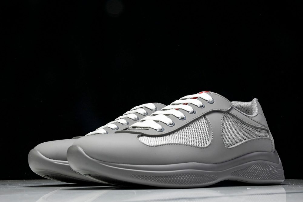 Prada America's Cup Sneaker Soft Rubber 'Steel Grey' - Image 2