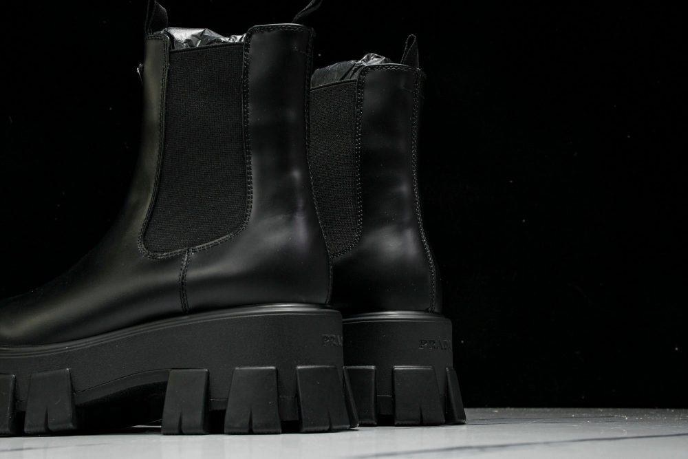 Prada Monolith Chelsea Boots 'Black' - Image 8