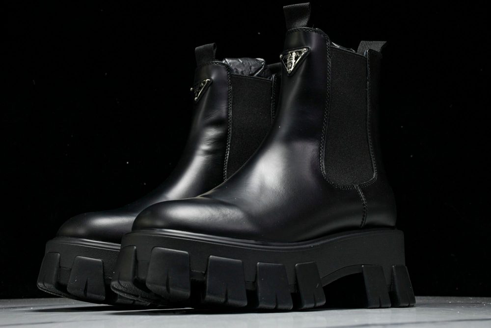 Prada Monolith Chelsea Boots 'Black' - Image 2