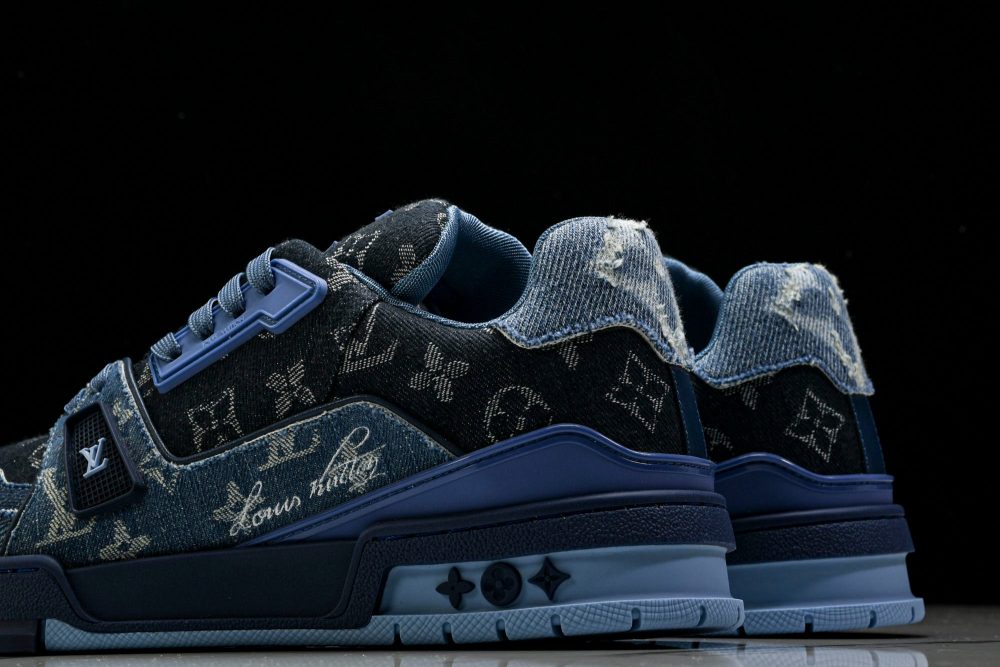 Louis Vuittоп Trainer Low 'Blue Denim Monogram Textile' - Image 8