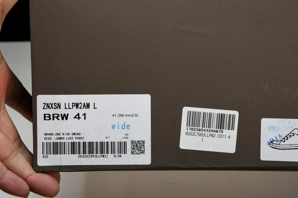Rick Owens Luxor Jumbo Lace Padded Low 'Black' - Image 32