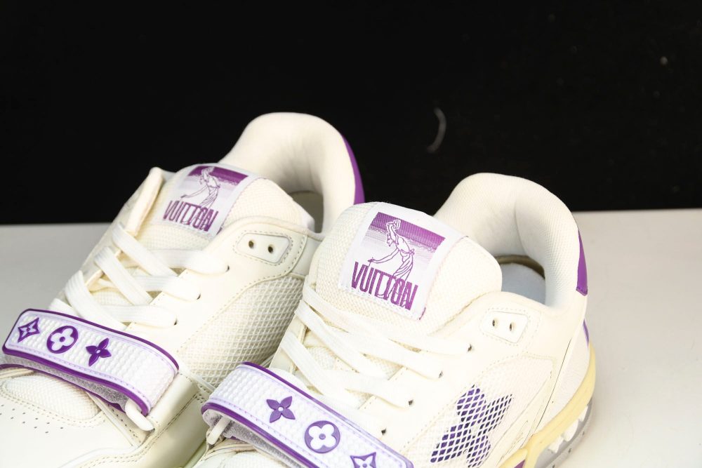 Louis Vuittоп Trainer Low Velcro Strap 'Violet Mesh' - Image 20