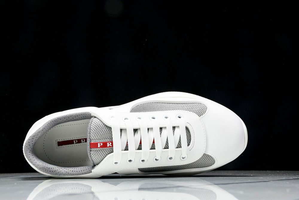Prada America's Cup Sneaker Soft Rubber 'Cream White' - Image 4