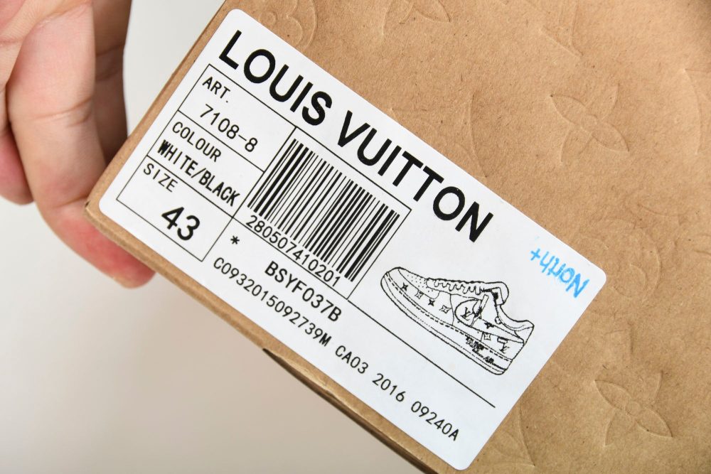 Louis Vuittоп x AF1 by Virgil Abloh 'Black White' - Image 32